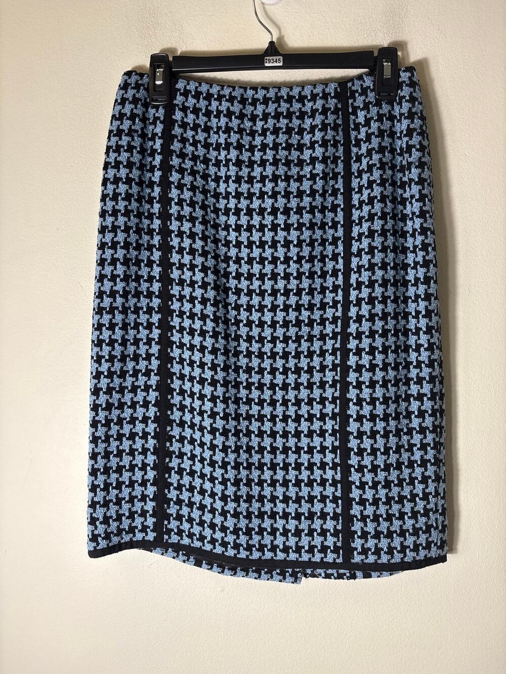 Carlisle Light Blue&Black Pencil SKirt Sz 4